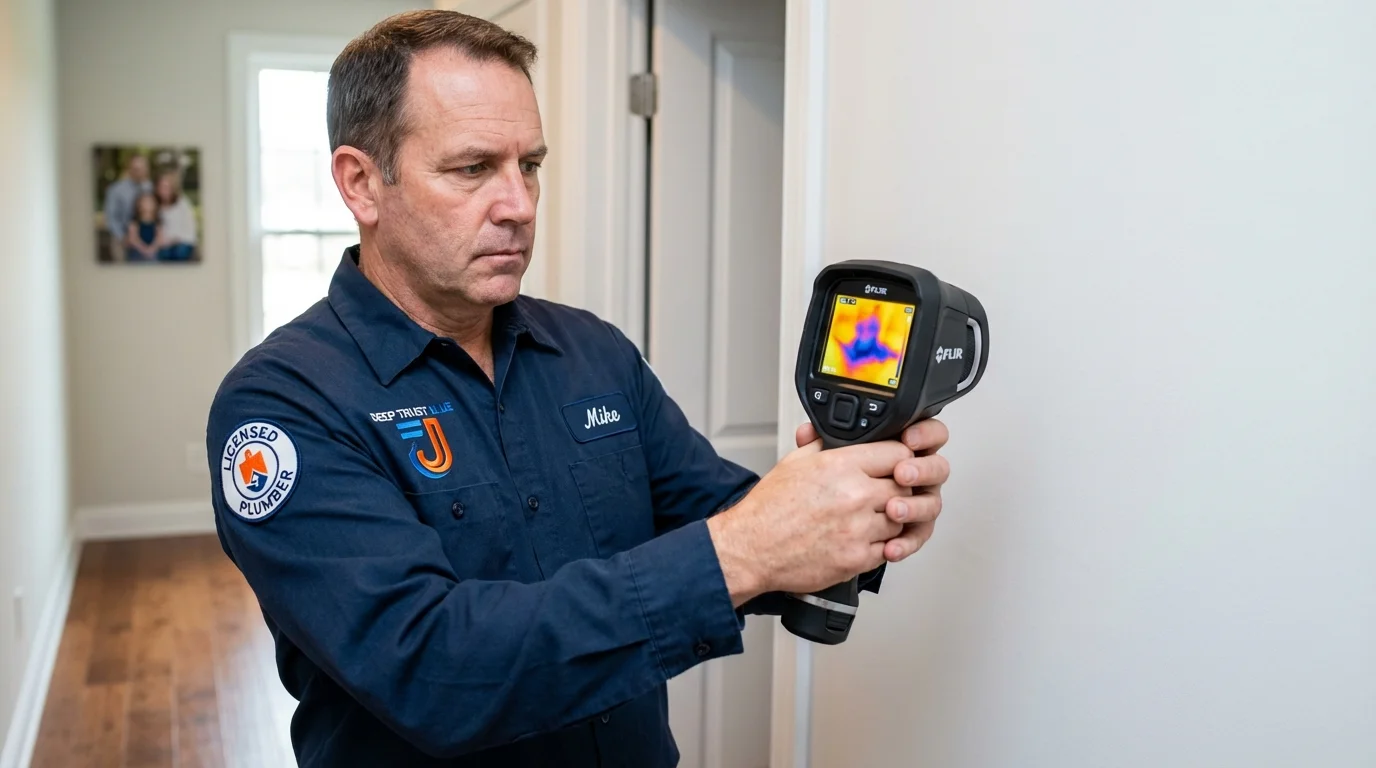 Thermal imaging leak detection by Johns Plumbing LLC in Morgantown